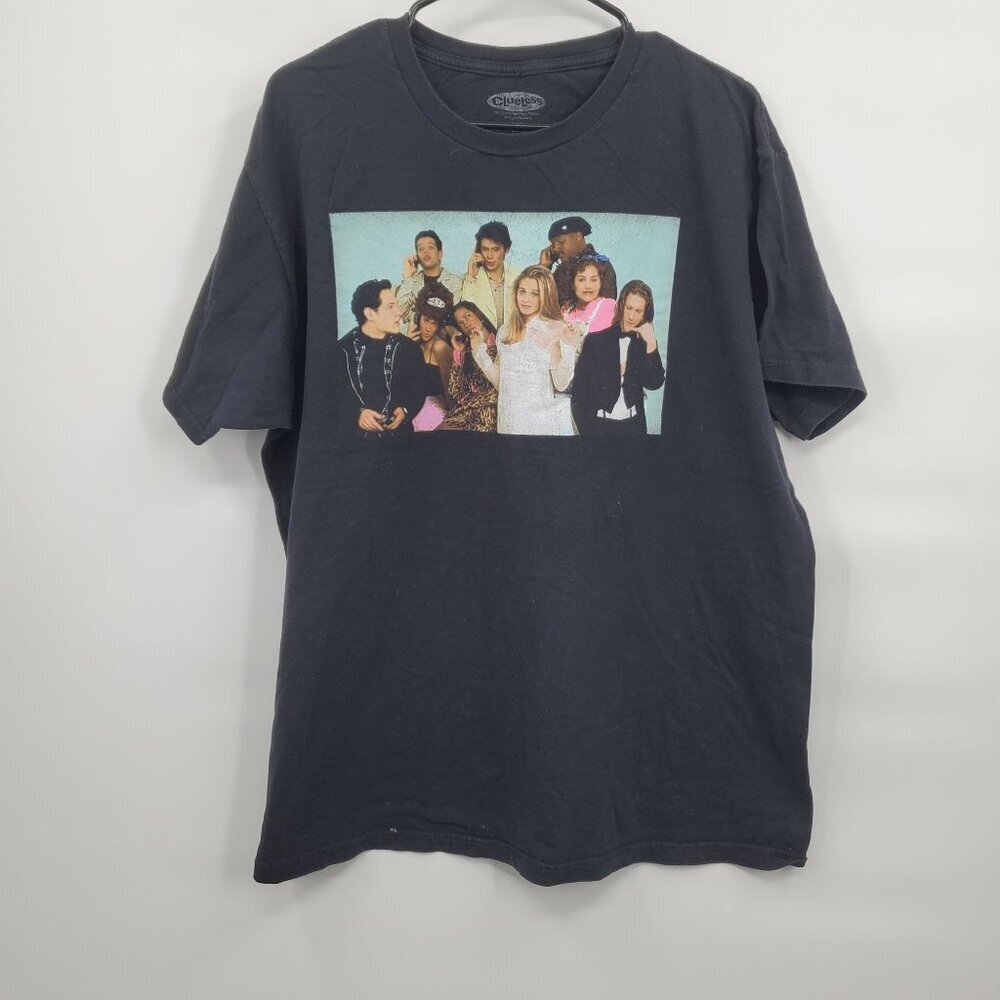Clueless Graphic Tee Shirt Top Women Size XL 90s Vintage Movie Short Sleeve Y2K